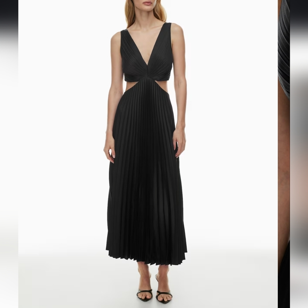 Aritzia Black Sleeveless Maxi Dress